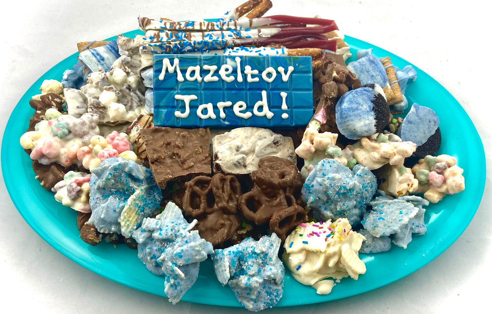 Assorted platter- including personalized chocolate bar