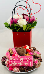 Valentine's Day Flowers and Chocolate