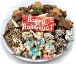 Happy Holiday Platter including personalized chocolate bar