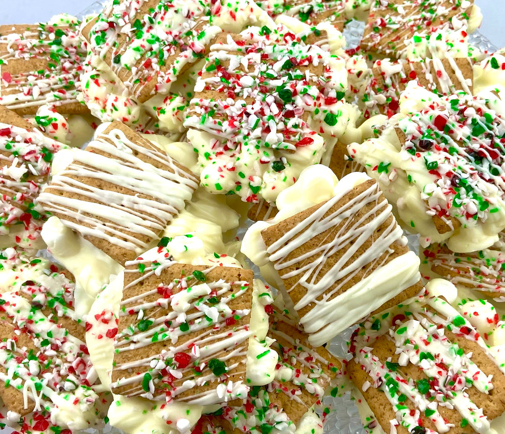 Candy cane s'more bags
