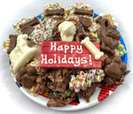 Happy Holiday Platter including personalized chocolate bar