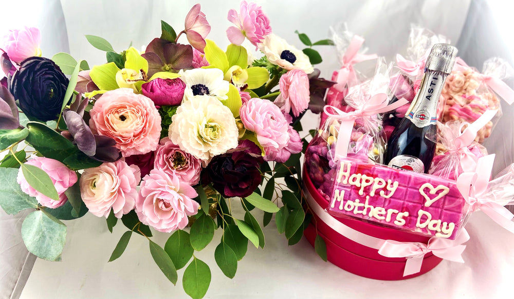 Mother's Day Chocolate Box and Flower Combo